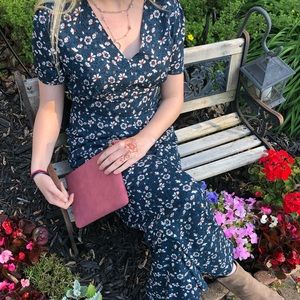 Blue Floral Jumpsuit